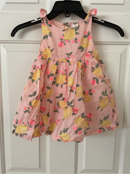 OshKosh B'gosh Other - OshKosh B'gosh Pink Lemon Print Cotton Sundress